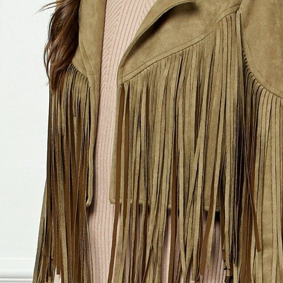 Fringe Sleeve Jacket - Picture 4 of 7